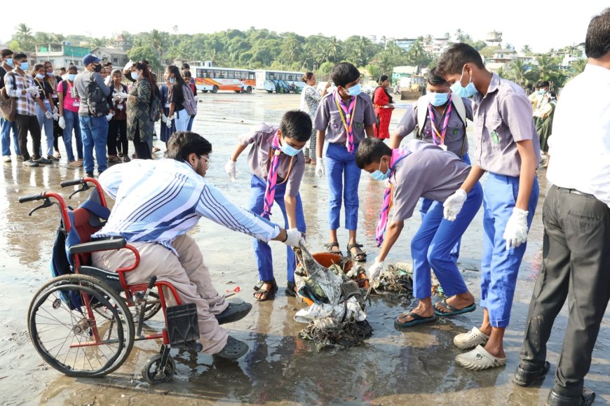 आंतरराष्ट्रीय किनारपट्टी स्वच्छता दिवशी ३७ टन कचरा केला गोळा